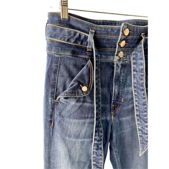 Veronica beard Giselle High Rise Skinny Flare In Blue sz 28/6 - Picture 4 of 9